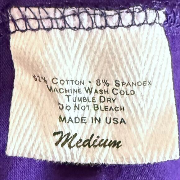 Y2K NOS TCU Mini Strapless Dress Womens Ruffled Layered Purple White Logo Size M - Picture 6 of 8